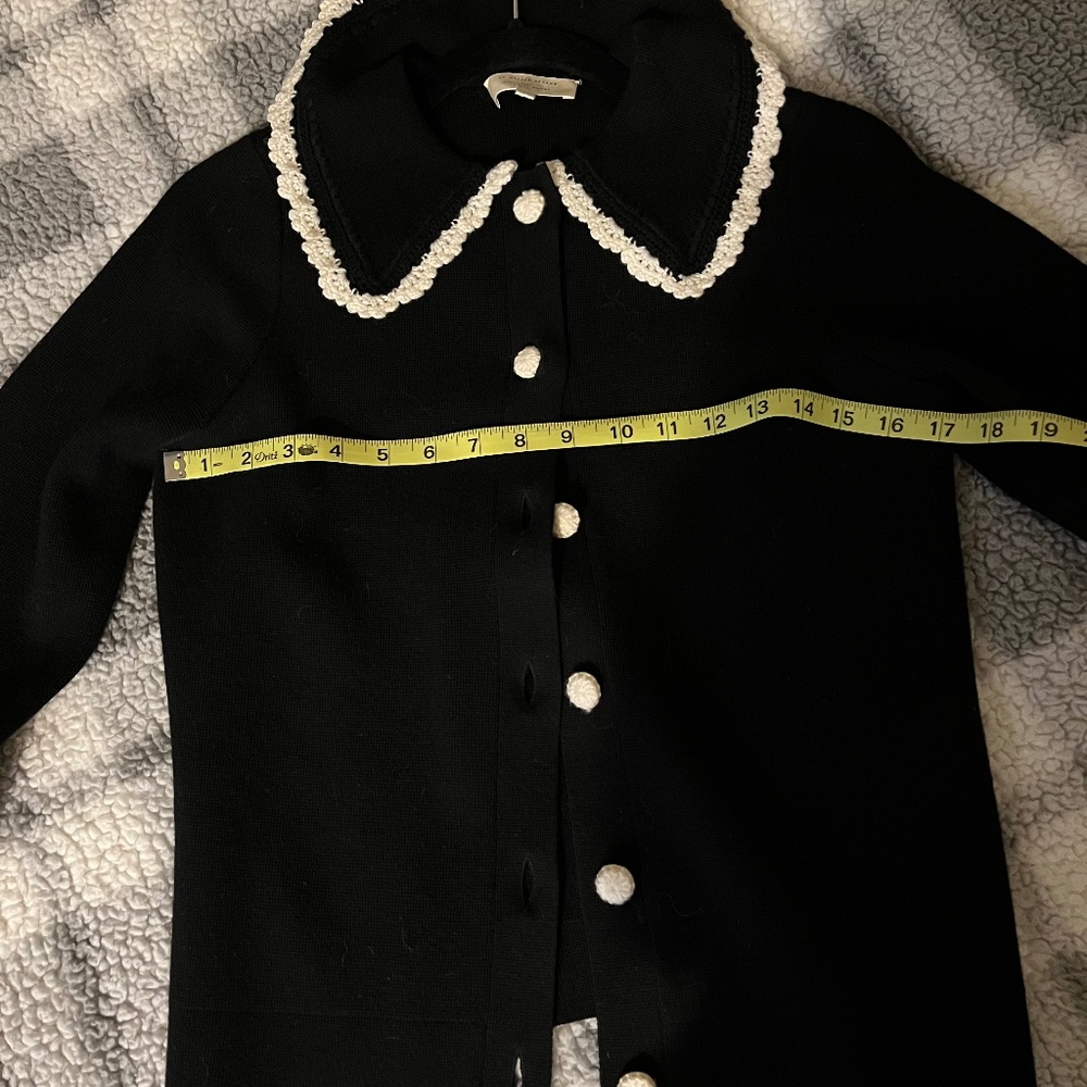Sezane Bettany Black/Ecru Size XS - Picture 4 of 7